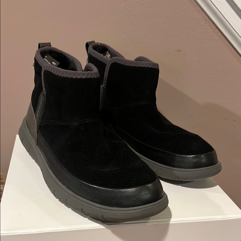 Cole Haan Zerogrand Black Water Resistance Ankle Boots